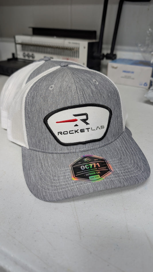 RocketLab Snapback Gray with White Mesh