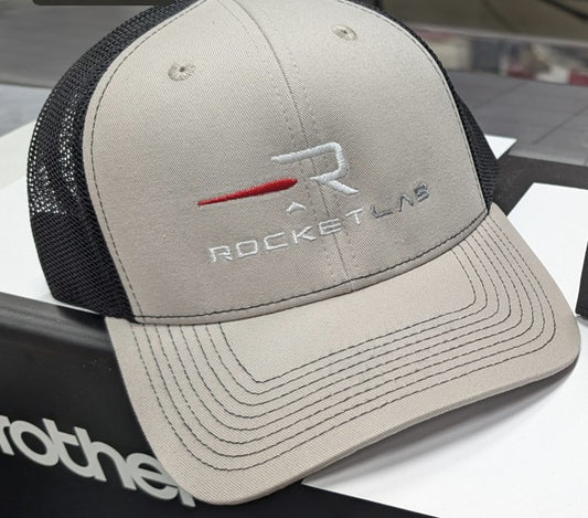 RocketLab Snapback Gray with Black Mesh